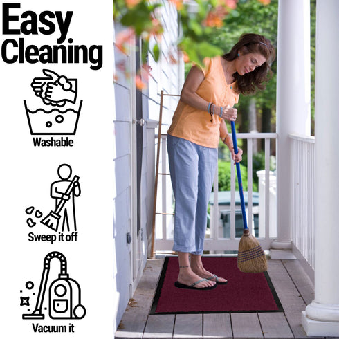 Arran Door Mat - Aubergine